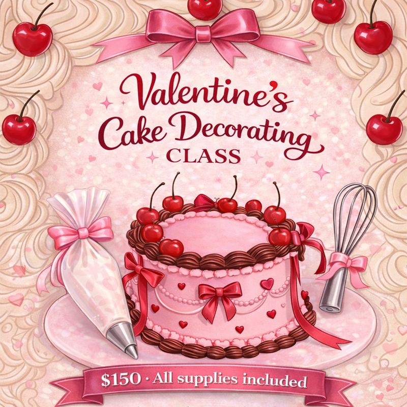Valentine Cake Class